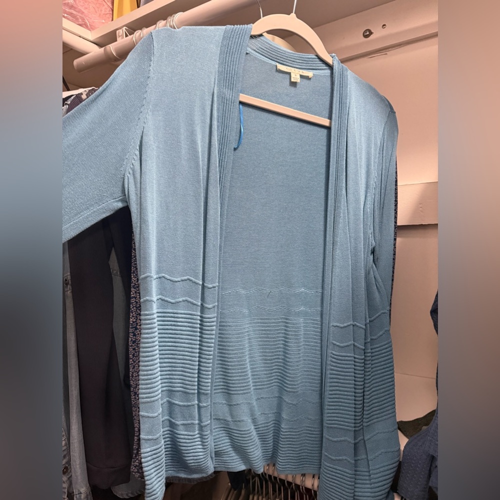 Baby blue cardigan